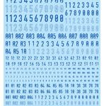 GM-936 1/144 GM ナンバーデカール No.13「ネオステンシル・ナンバーズ -mb-」 クールブルー