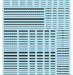 FREE GM ラインデカール No.7「ストレート・ライン ＃1 」ダークグレー