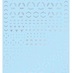 FREE GM ラインデカール No.10「サークル ＆ ワンポイント ＃2」シルバー