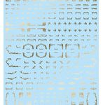 【10%ポイント還元中】1/144 GM ラインデカール No.3「with コーション」＃1ゴールド