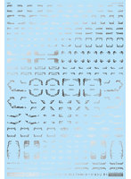 1/144 GM ラインデカール No.3「with コーション」＃1シルバー