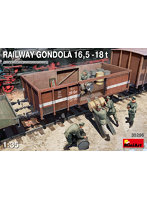 MA35296 1/35 ゴンドラ貨車16.5-18t 兵隊5体付