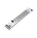 OM-424 プラ=材料【グレー】 細長丸パイプ 6x12mm 4本入