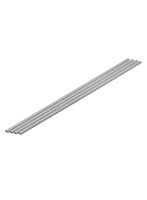 OM-453 プラ=材料【グレー】 ハーフパイプ 2.5x5mm 4本入