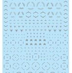 FREE GM ラインデカール No.10「サークル ＆ ワンポイント ＃2 」グレー