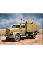 DR6828SP 1/35 WW.II ドイツ軍 3トン 4×2 カーゴトラック/2cm 対空機関砲 Flak38搭載型 2in1 フィギュア6体/3Dプリントマズルブレーキ/金属製車幅ポール付属 豪華セット