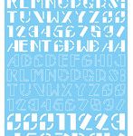 【10%ポイント還元中】1/100 GM フォントデカール No.13「ステンシル・レクト with ナンバー -d p-」ホワイト