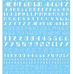 【10%ポイント還元中】1/144 GM フォントデカール No.14「ステンシル・レクト with ナンバー -d p-」ホワイト