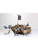 GPSP-9 ガールズ＆パンツァー 最終章 デフォルメMk.IV戦車 塗装済完成品 サメさんチームフィギュアキット付き