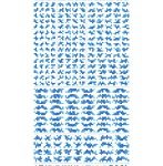 ピクセル迷彩デカール2 ブルー（1枚入）