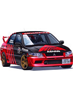 ID-307 1/24 インチアップシリーズ No.307 アドバン ピア ランサーエボリューションVII