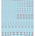 1/100 GMコーションデカールNo.2「アヴィエーション・英語表記＃2」レッド