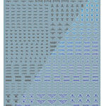 1/100 GMコーションデカールNo.2「アヴィエーション・英語＃2」ダークグレー＆ネオンブルー