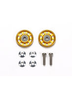 95704 軽量13mmオールアルミベアリングローラー （ゴールド） 【ミニ四駆特別企画】