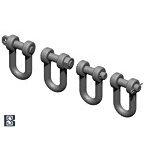 BSKC35024 1/35 WWII ドイツ U字型シャックルセット タイガーI/キングタイガー/ヤークトタイガー/パンサー用（12個入）