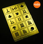 ［RDM16PE10］1/16 WWII ドイツ ツィタデレ作戦（クルスクの戦い1943）の戦闘車両用マーキングテンプレート