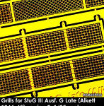 ［RDM35PE16］1/35 WWII ドイツ III号突撃砲G型後期型（アルケット社1944-45年製）用 エッチンググリルセット version2
