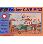 PE7257 1/72 フォッカー C.VE M/33 デンマーク空軍