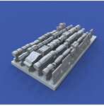 ［RM1033］1/72 WWII ジオラマアクセサリー テントと寝袋セット