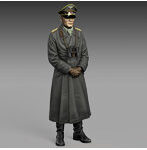 ［RM861］1/24（75mm） WWII DAK 砂漠の狐 エルヴィン・ロンメル元帥 立像