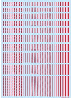 ラインデカール2 レッド（1枚入）