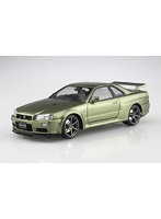 1/24 プリペイントモデル ニッサン BNR34 スカイライン GT-R V・spec II Nur ’02 ミレニアムジェイド