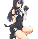 1/12 12たまごガールズ コレクションNo.37 ‘ハク リンファ’（黒ネコ）