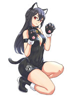 1/12 12たまごガールズ コレクションNo.37 ‘ハク リンファ’（黒ネコ）