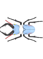 自由研究シリーズNo.221 ウルトラマンシリーズ編 クワガタムシ ウルトラ警備隊仕様