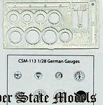 コッパーステートモデル 1/28 WWI ドイツ機用計器盤 エッチング