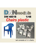 ダンモデルズ 1/48 ガーデンチェアー （8個入り）