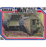 エマー 1/35 英マークIV雄6ポンド砲搭載菱形戦車WW1