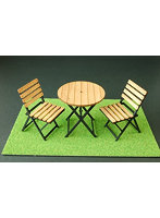 1/12 アイアンガーデニングテーブル＆チェアー