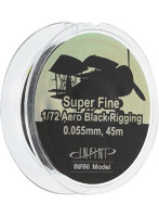 インフィニモデル スーパーファインエアロリギング 0.055mm×45m 黒色