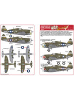 キッツワールド 1/48 WW.II アメリカ軍P-47C/Dサンダーボルト 第56戦闘群 ‘ティンクル’ デカールセット