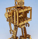 ゴム動力二足歩行 ボードボット 1 号機