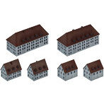 【再販】1/700 スカイウェーブシリーズSW25 欧風建物