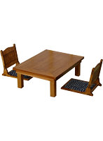 1/12 座卓と座椅子のセット