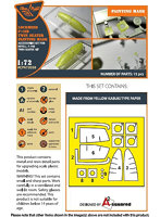 クリアープロップ 1/72 F-16B 複座型 塗装マスクシール