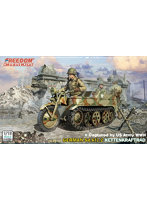 フリーダムモデルキット FRE16004 1/16 WW.II ドイツ Sd.Kfz.2 ケッテンクラフトラート ’米軍鹵獲車両’
