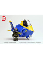 キティホークモデル Qメン飛行機シリーズ アメリカ空軍 F-35B ライトニング2 w/パイロットフィギュア