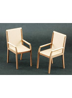 1/12 ラタンチェアー 2脚入り