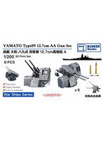 バンカースタジオ BSTIJN20110 1/200 日本海軍 八九式百二十七粍連装機銃セット A