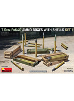 ミニアート MA35398 1/35 7.5cm PaK40 弾薬箱 w/砲弾セット1