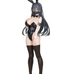 「黒バニー後輩ちゃん（マスクver.）」illustrated by イコモチ 1/7スケール 塗装済み完成品フィギュア