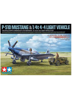 1/48 ノースアメリカン P-51D マスタング・1/4トン小型四輪駆動軍用車セット