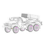 1/72 ロシア BM-21 グラート 自走多連装ロケット砲 後期型