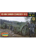 Strelets 1/72 第一次世界大戦 105mmカノン砲 シュナイダー 1913 ＆ フランス兵