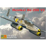 RSモデル 1/72 ドイツ空軍 ハインケル He-280 V2 1943