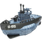 デフォルメプラモデルシリーズ ミリタリー U-05型サブマリン 戦闘員フィギュア（ブルー）付